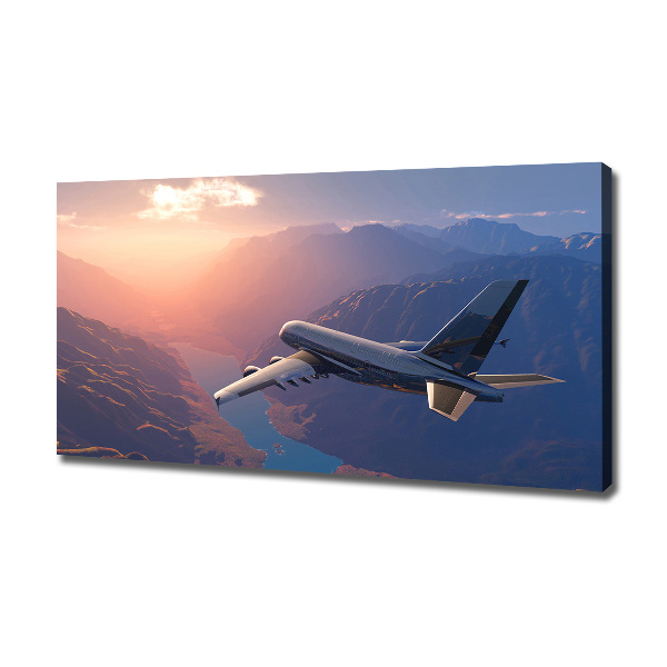 Foto canvas Vliegtuig