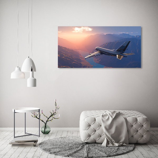 Foto canvas Vliegtuig