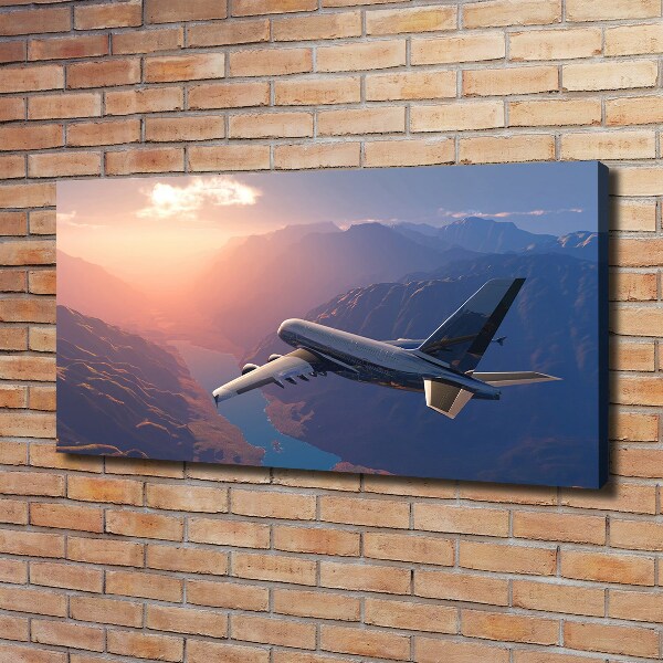 Foto canvas Vliegtuig