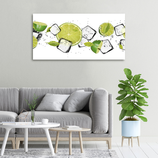 Canvas foto Limoen met ijs