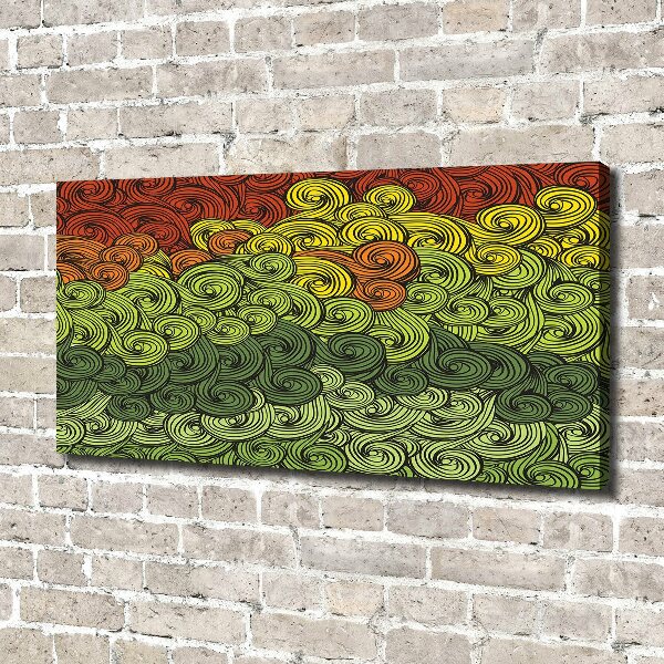 Schilderij op canvas Kleurrijke golven