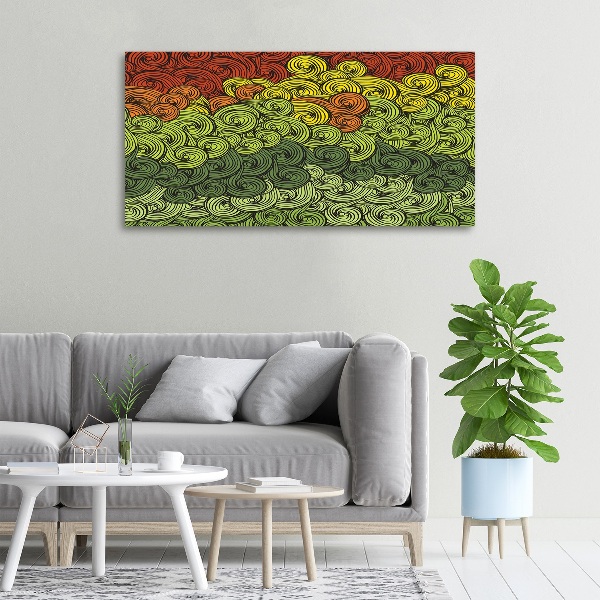 Schilderij op canvas Kleurrijke golven