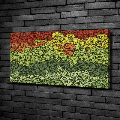 Schilderij op canvas Kleurrijke golven