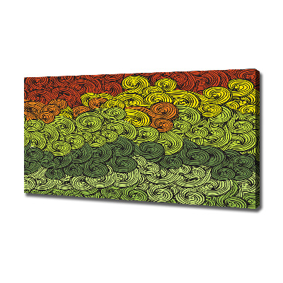 Schilderij op canvas Kleurrijke golven