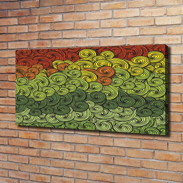 Schilderij op canvas Kleurrijke golven