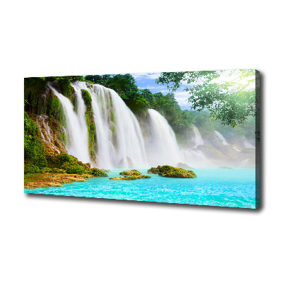 Canvas foto Waterval
