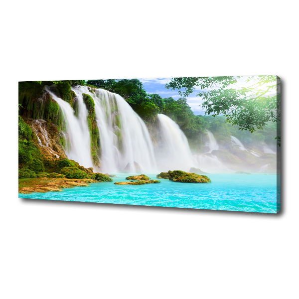 Canvas foto Waterval