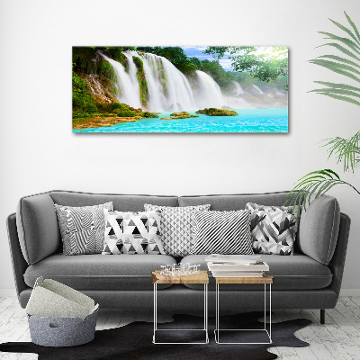 Canvas foto Waterval