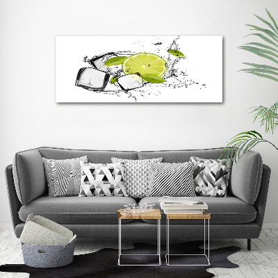 Canvas schilderij Limoen met ijs