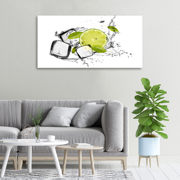 Canvas schilderij Limoen met ijs