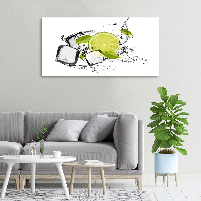 Canvas schilderij Limoen met ijs