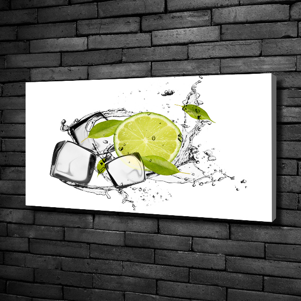 Canvas schilderij Limoen met ijs