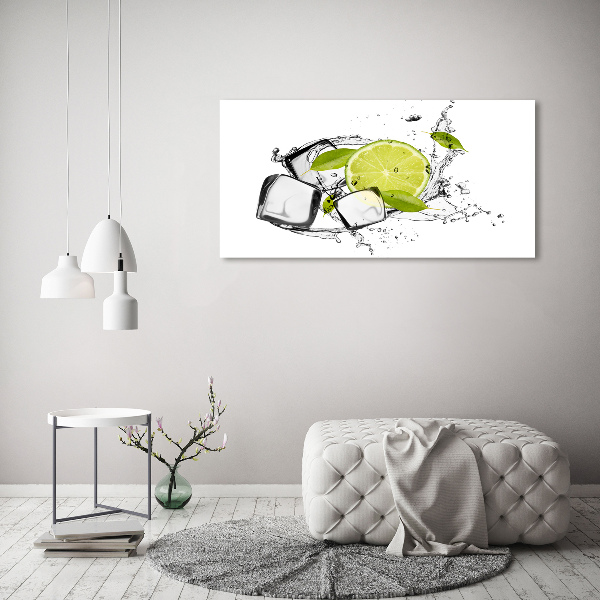 Canvas schilderij Limoen met ijs