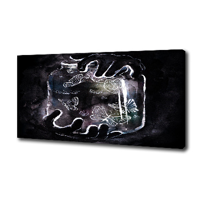 Foto canvas Vlinders in een pot