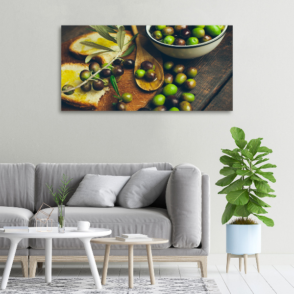 Schilderij op canvas olijven