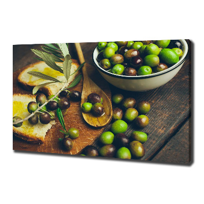 Schilderij op canvas olijven