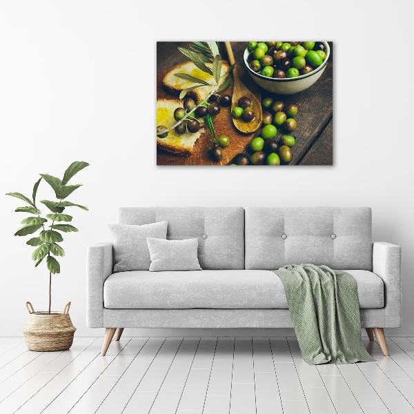 Schilderij op canvas olijven