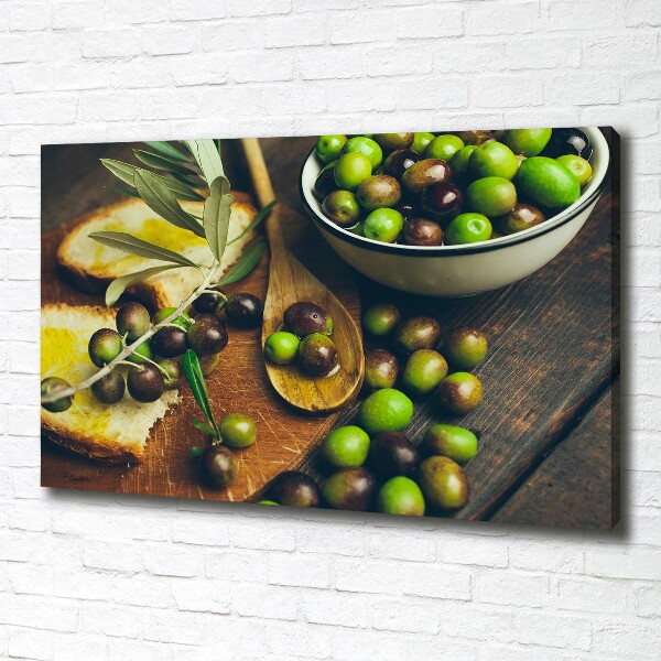Schilderij op canvas olijven