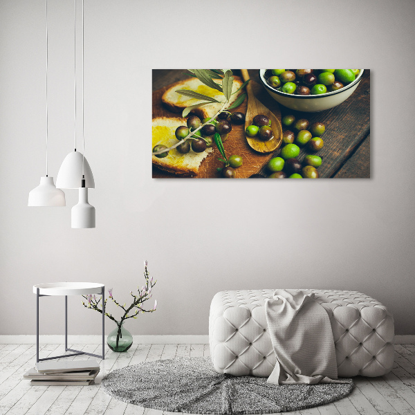 Schilderij op canvas olijven