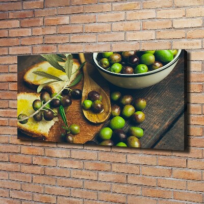 Schilderij op canvas olijven