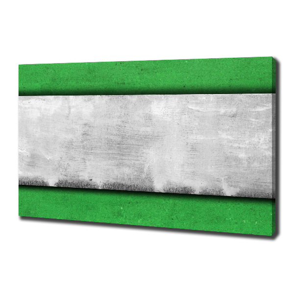 Canvas schilderij Groene muur
