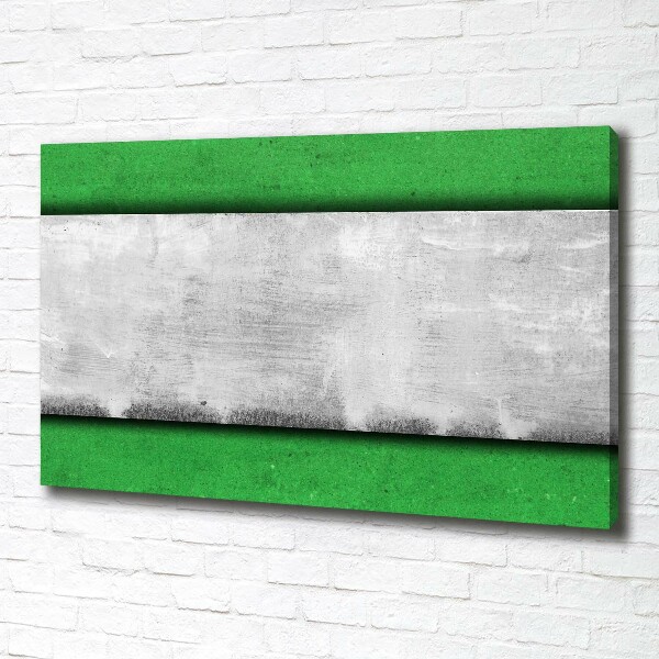 Canvas schilderij Groene muur