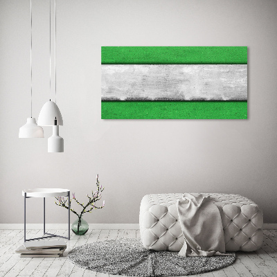 Canvas schilderij Groene muur