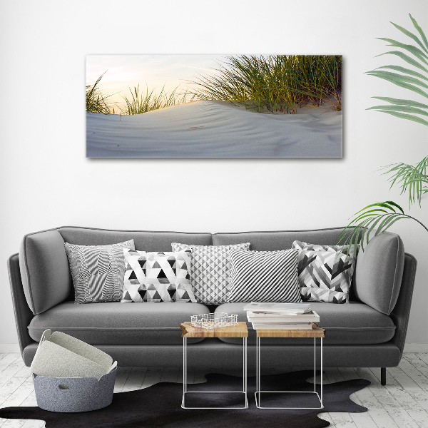Foto op canvas duinen aan zee
