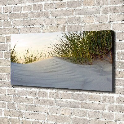 Foto op canvas duinen aan zee