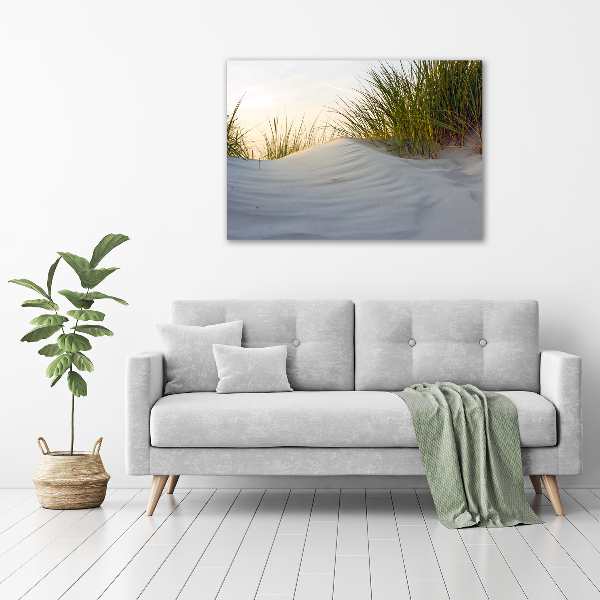 Foto op canvas duinen aan zee