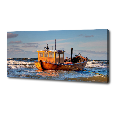 Canvas schilderij Vissersboot