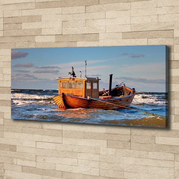 Canvas schilderij Vissersboot