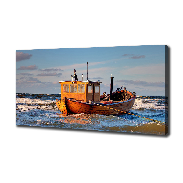 Canvas schilderij Vissersboot