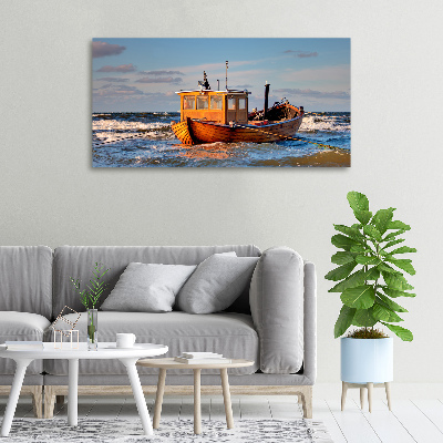 Canvas schilderij Vissersboot