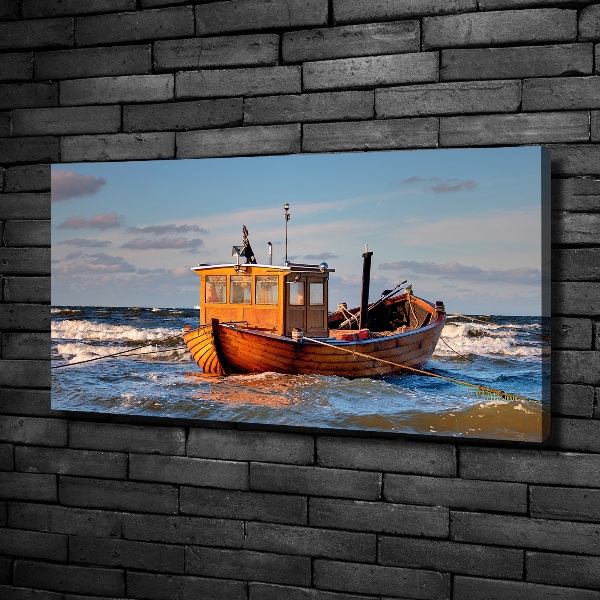 Canvas schilderij Vissersboot