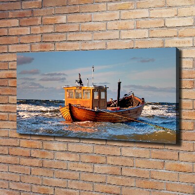 Canvas schilderij Vissersboot