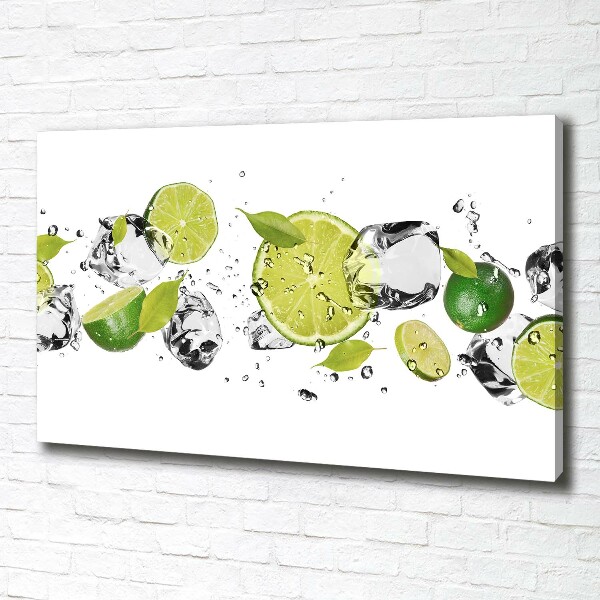 Foto canvas Kalk en water