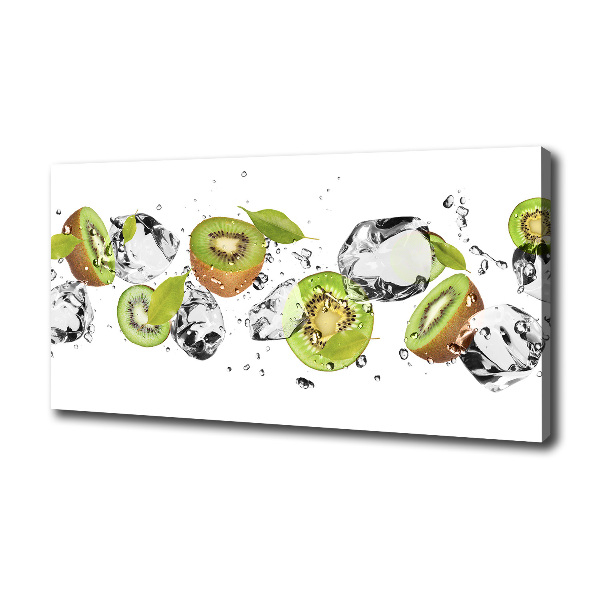 Canvas foto Kiwi en water