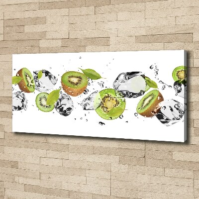 Canvas foto Kiwi en water