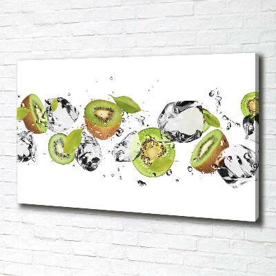 Canvas foto Kiwi en water