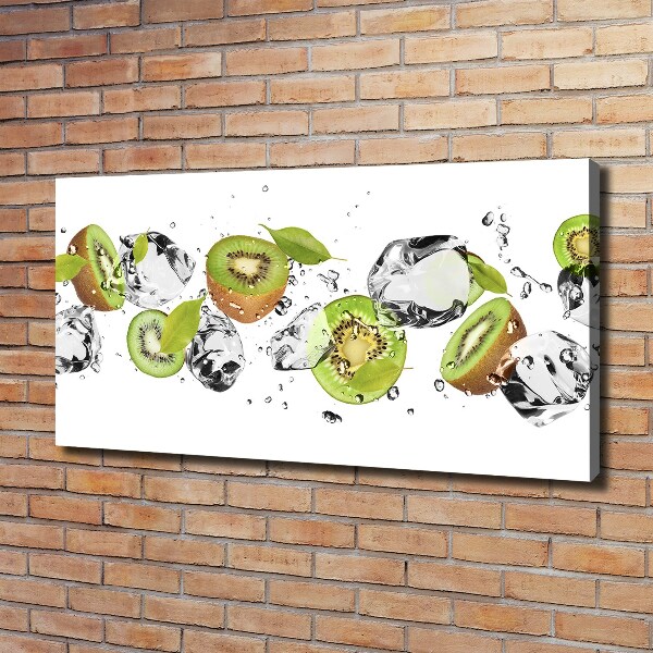 Canvas foto Kiwi en water