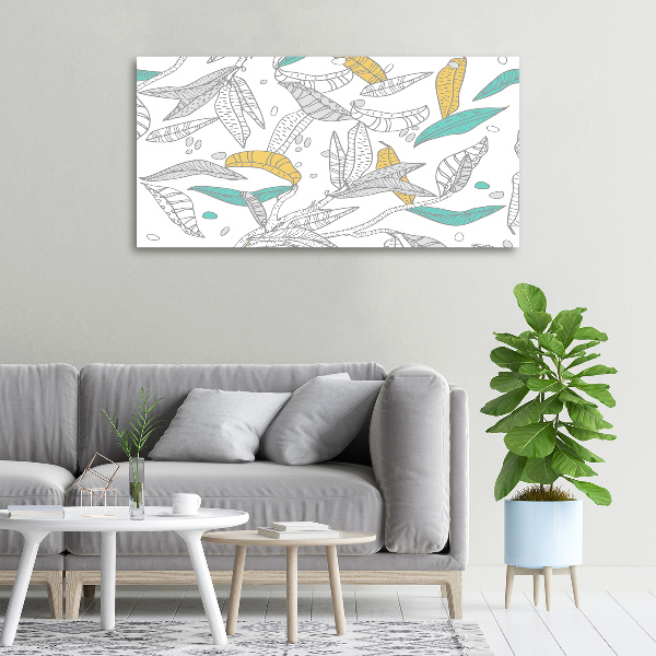 Canvas foto Kleurrijke bladeren