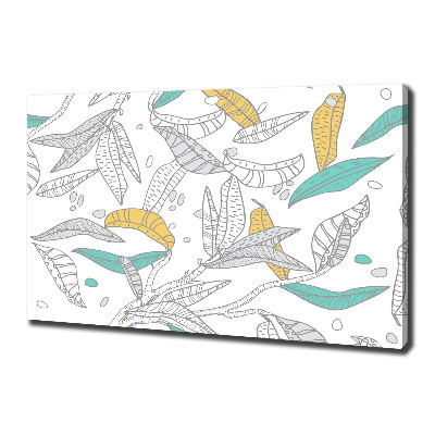 Canvas foto Kleurrijke bladeren