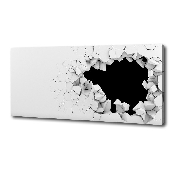Schilderij op canvas Gat in de muur