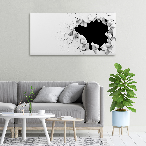 Schilderij op canvas Gat in de muur