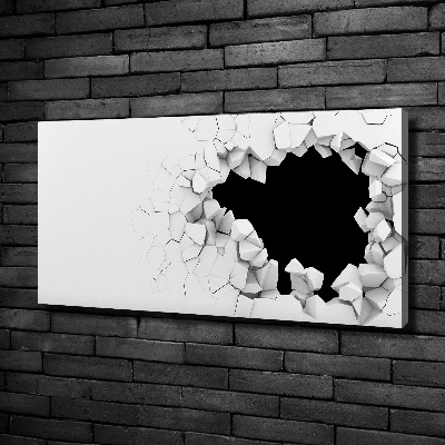 Schilderij op canvas Gat in de muur