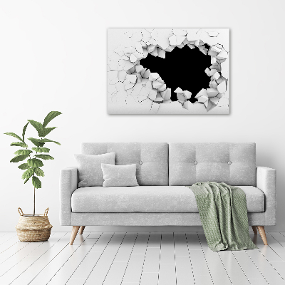 Schilderij op canvas Gat in de muur