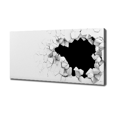 Schilderij op canvas Gat in de muur