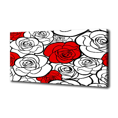 Schilderij op canvas Rozen