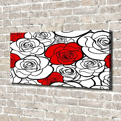 Schilderij op canvas Rozen